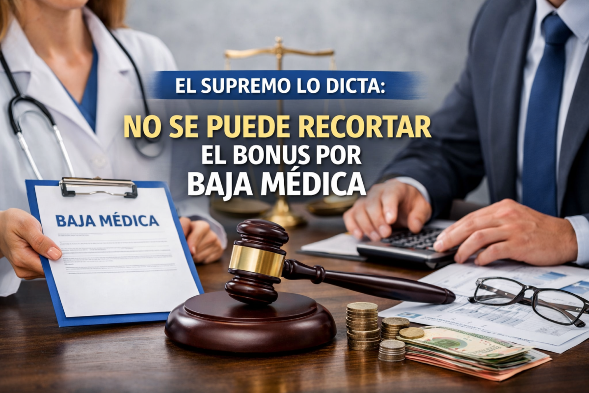 El Tribunal Supremo prohíbe reducir el bonus salarial por bajas médicas: qué implica para trabajadores y empresas
